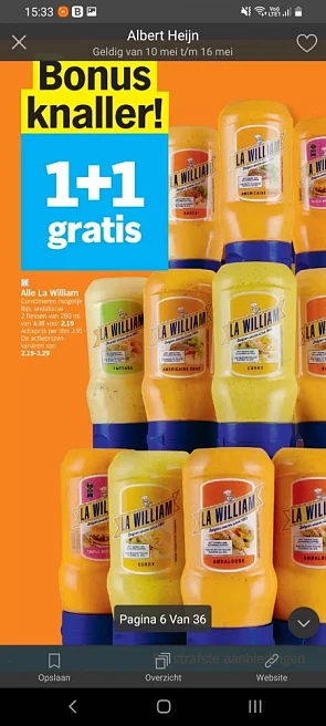 Vanaf morgen bij Albert Heijn 1+1 gratis op...