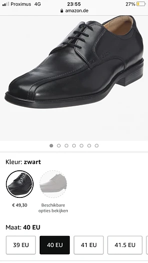 Geox U FEDERICO W Derby veterschoenen voor he...