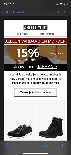 15BRAND Korting op Bugatti bij about you