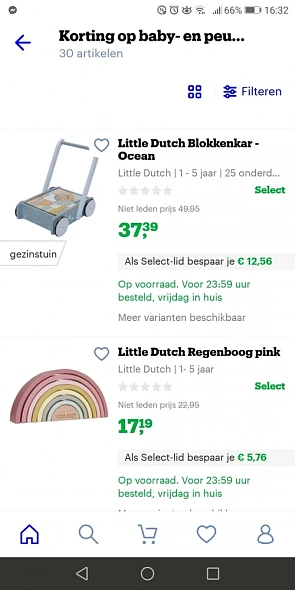 Korting op baby-en peuterspeelgoed als Select...