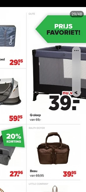 Nu bij babydump reisbedje voor maar 39€ Een e...