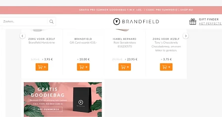 Op de webshop van Brandfield krijg je met de...