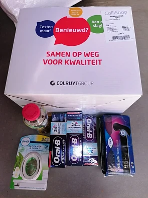 Dit alles voor maar 0,54€ bij Colruyt gekocht...