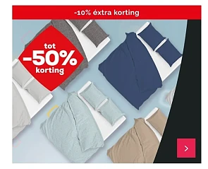 Bij Swiss Sense tot 50% korting op textiel en...