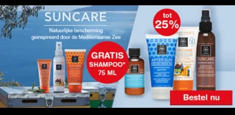 Op Farmaline gratis Apivita Hydraterende Sham...