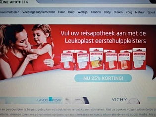 Bij optiphar.com nu 25% op leukoplast pleiste...