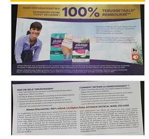 100% terugbetaald bij aankoop in Delhaize Me...