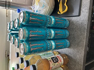 Monster 0,54 cent per blikjes inplaats 1,29 ,...