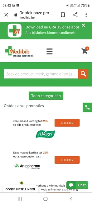 Bij medibib.be is er nu 25% korting op A.Voge...