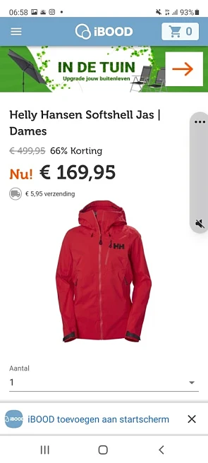 Helly Hansen outdoor jas nu in super promo bi...