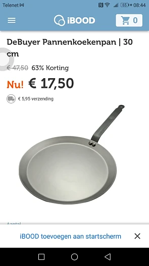 DeBuyer Pannenkoekenpan | 30 cm € 47,50 63%...
