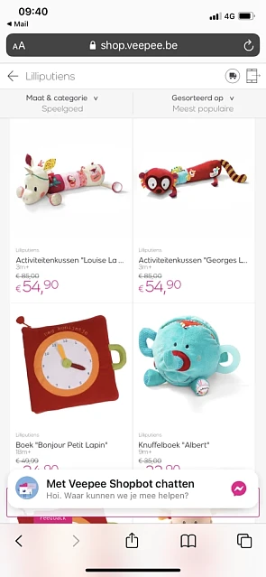 Mooie koopjes te doen op veepee, lilliputiens...