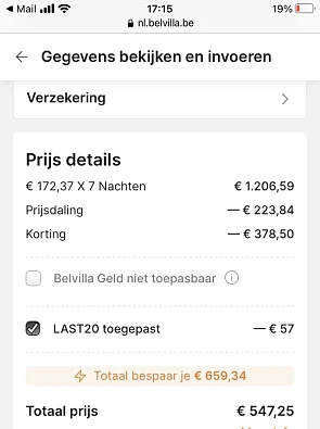 Bij Belvilla nog veel vrij en bovenop de kort...
