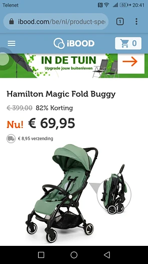 Hamilton Magic Fold Buggy Van € 399,00 82% K...