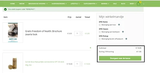 Bij amanvida krijg je met de code NEWJUN21 10...