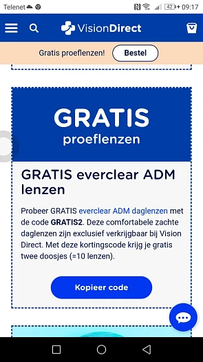 GRATIS everclear ADM lenzen bij vision direct...