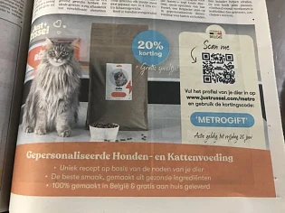 20% korting op Just Russel honden en kattenvo...