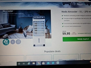Bij dealdonkey.com nu nedis aircooler voor 59...