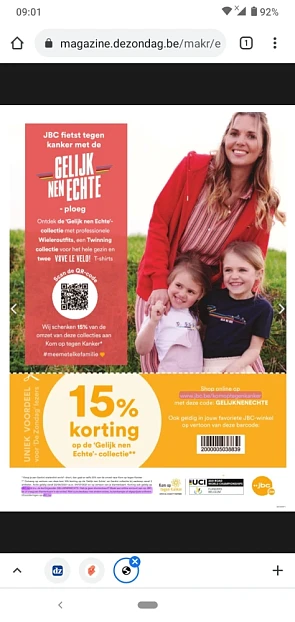 Bij JBC krijg je met de code GELIJKNENECHTE k...