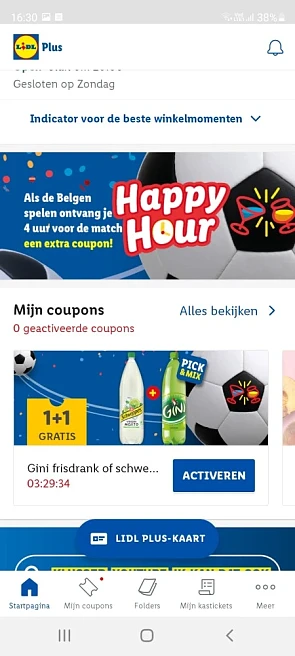 Happy Hour bij de lidl. Als de Belgen spelen...