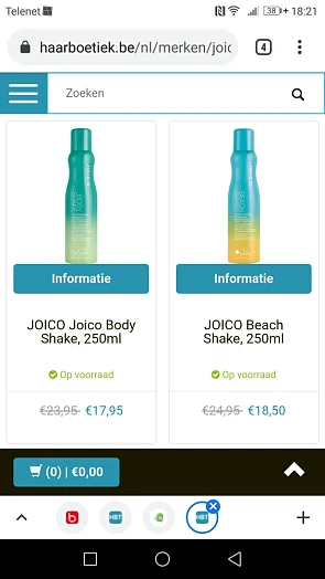 Alle producten v JOICO aan een extra 20% kort...