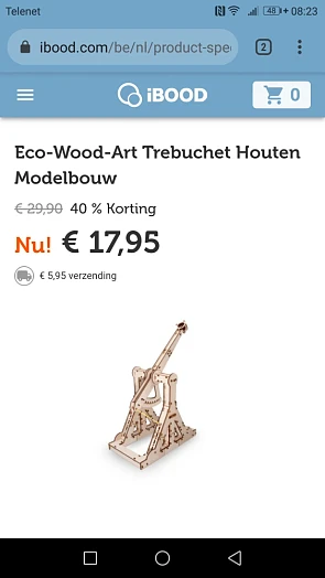 Eco-Wood-Art Trebuchet Houten Modelbouw bij I...