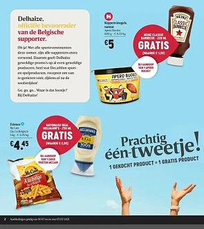 Bij Delhaize vanaf 1 juli 1 Heinz barbecue gr...