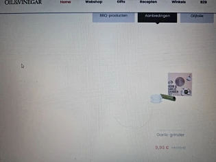 Bij oilvinegar.be nu 9,95€ voor de garlic gri...