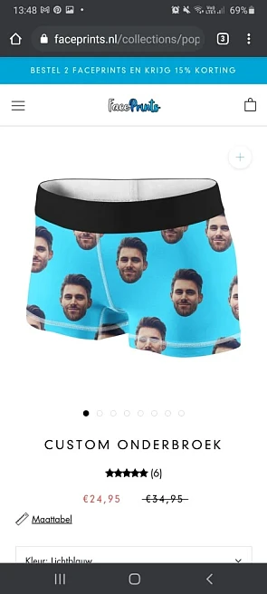 Korting op alle custom items buiten op de cus...