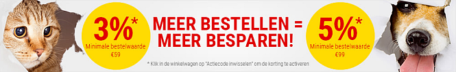 3% korting* op alles met een bestelwaarde van...