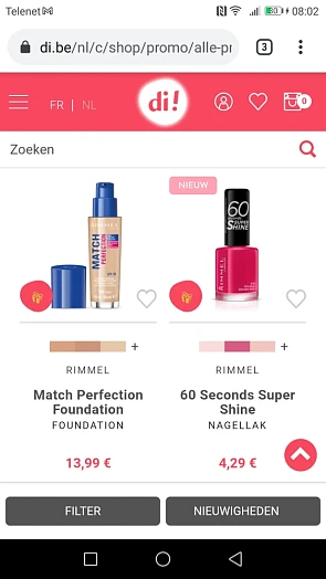 SPECIALE AANBIEDING: -50% op een selectie pr...