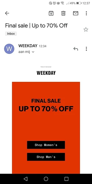 Final sale bij Weekday (nieuwe items toegevoe...
