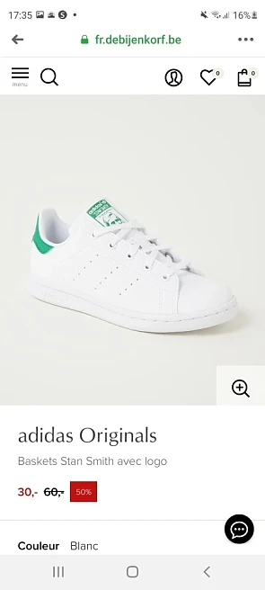Adidas aan 30€ https://fr.debijenkorf.be/adid...