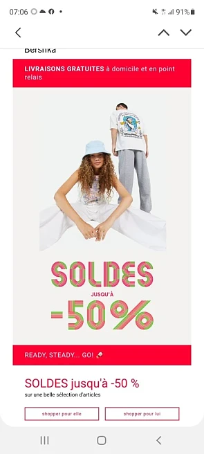 Bershka solden tot -50