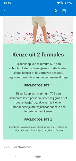 Bij bamboebeertje: Bij aankoop van minimum 50...