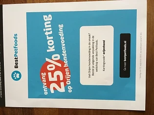 Korting 25% op Orijen hondenvoeding