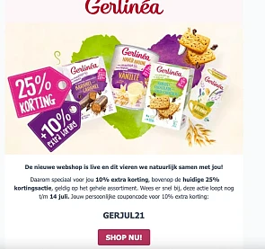 BIJ DE NIEUWE WEBSCHOP VAN GERLINEA BOVENOP D...