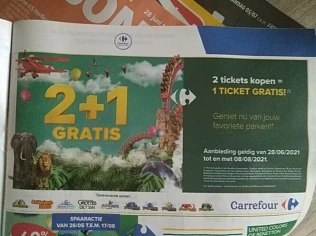 2 tickets kopen = 1ticket GRATIS! Promotie g...