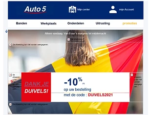 Na het verlies van de Rode Duivels geeft Auto...