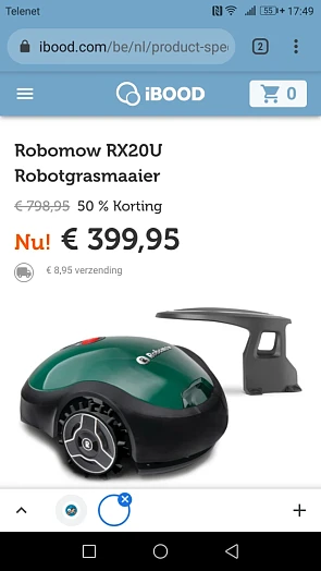 Robomow RX20U Robotgrasmaaier Komt v € 798,95...