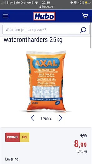 Let op mensen met een waterverzachter! In de...