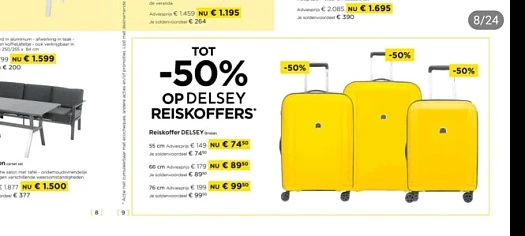 Heel de maand Juli 50% korting op delsey koff...