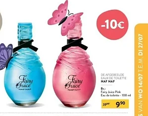 Bij Di vanaf 14 juli-10€ op Naf Naf eau de to...