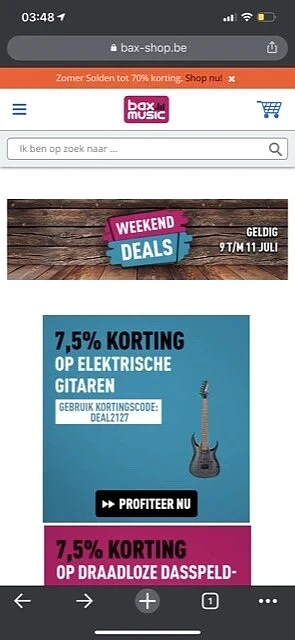 70% korting op BAX-shop.be je kan u inschrij...