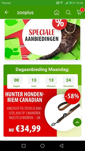 Dagaanbieding: Hunter Hondenriem canadian nu...