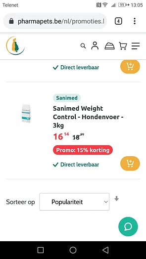 -15% korting op Sanimed hondebrokjes bij Phar...