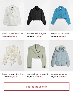 Jassen aan €15,99 bij Bershka. Zeker even kij...