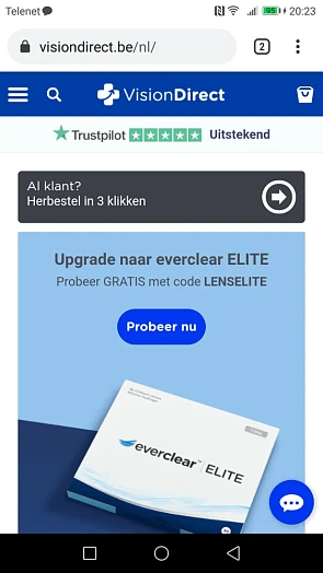 20% korting op je eerste bestelling bij Visio...