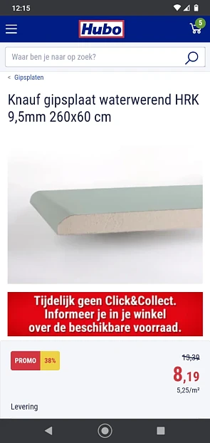 Echt een goede deal bij Hubovoor de verbouwer...