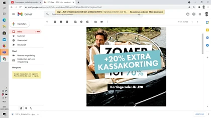 20% extra kassakorting en solden tot 70% bij...